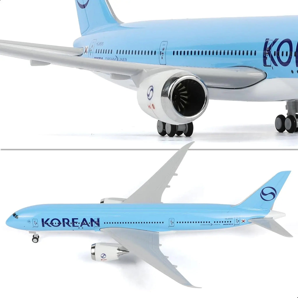 30cm B787 Korean Air Airplane Model Resin Replica Miniature Plane Model Child Toy Plane Boys Gift Adults Fun