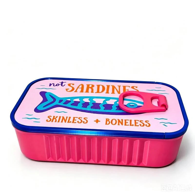 3d Printed Sardine Can Jewelry Box Easy Open Lid Necklace Earring Storage Case Practical Household Organizer Portable Container