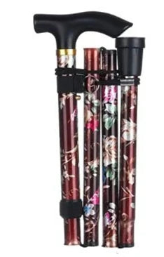 5Level Adjustable Foldable Flower-shaped Aluminum Alloy Walking Stick Portable Elderly Walking Stick Suitable for Outdoor Hiking