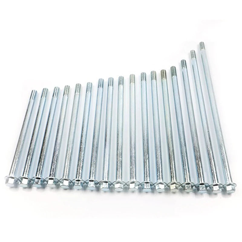 M10x200mm/210mm/220mm/230mm/240mm/250mm/260mm/280mm Wheel Axle Bolt 10mm Metal Stud Hardware for Motorcycle E-Bike Scooter ATV