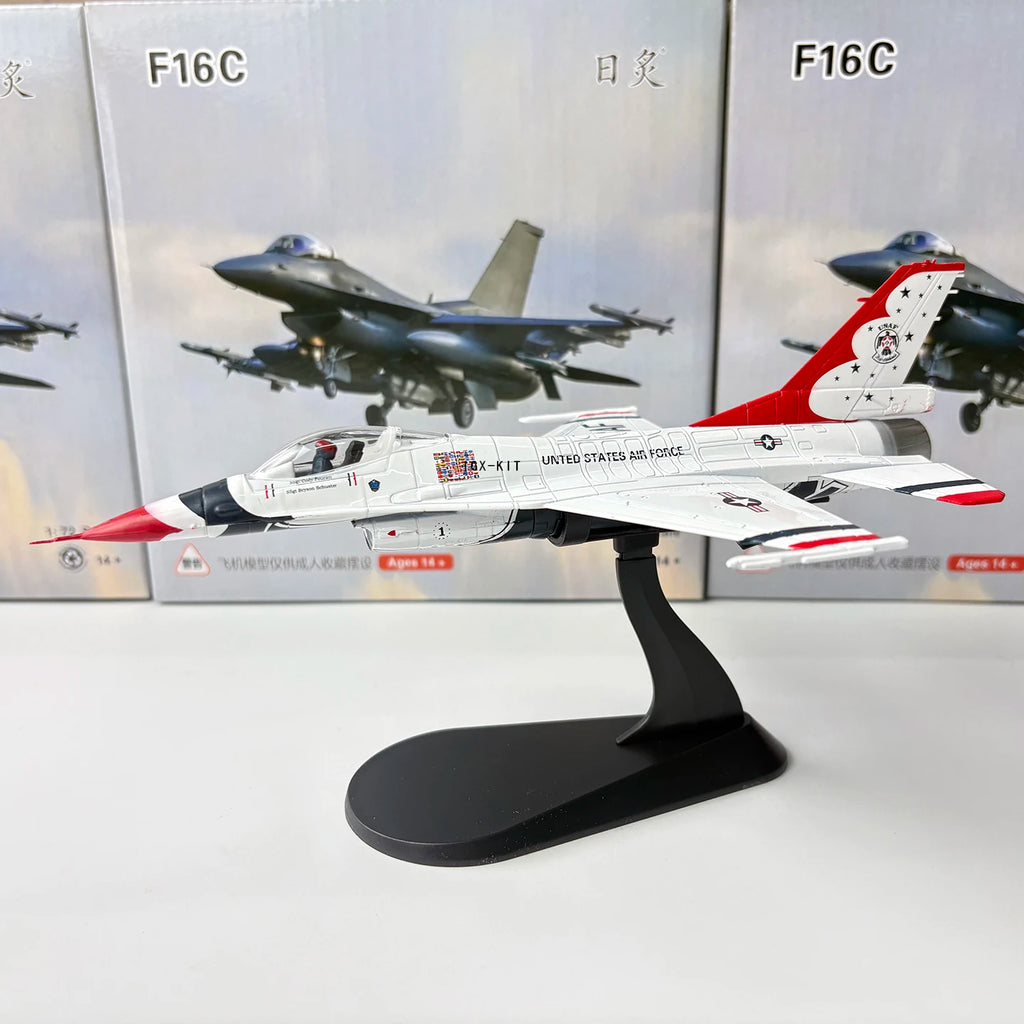 1/72 Scale U.S. Air Force F-16C Thunderbirds F16 F16C Fighter Jet Diecast Finished Military Plane Model Collection Ornament Gift