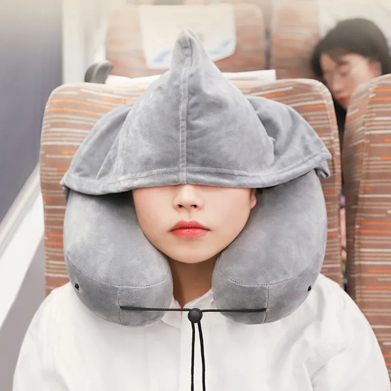 Travel Inflatable U-Shaped Pillow H-Shaped Pillow Long-Distance Car High-Speed Railroad Sleep Neck Pillow Nap Pillow