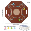 Board games, 4 players, Arabic, tabletop games, party games, travel games, strategy games, sturdy wood, walnut color