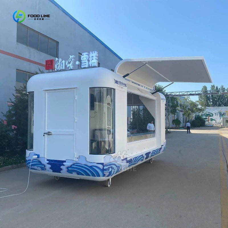 Mobile Kitchen Food Truck Fully Equipped Street Snack Catering Food Truck Cart Pizza Coffee Food Truck for Sale FL Customized