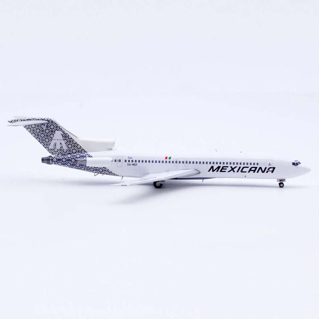 LH2392 Alloy Collectible Plane Gift JC Wings 1:200 Mexicana Airlines Boeing B727-200 Diecast Aircraft Jet Model XA-MEF