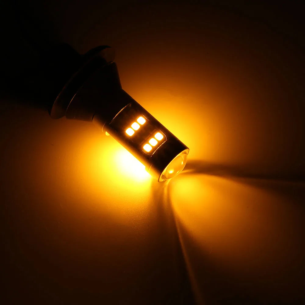 Car Turn Signal Light 2 In 1 DC 12V 1156 42 LEDs Daytime Running Lights Auto Lamps Car-styling 2Pcs/Set LED Car DRL