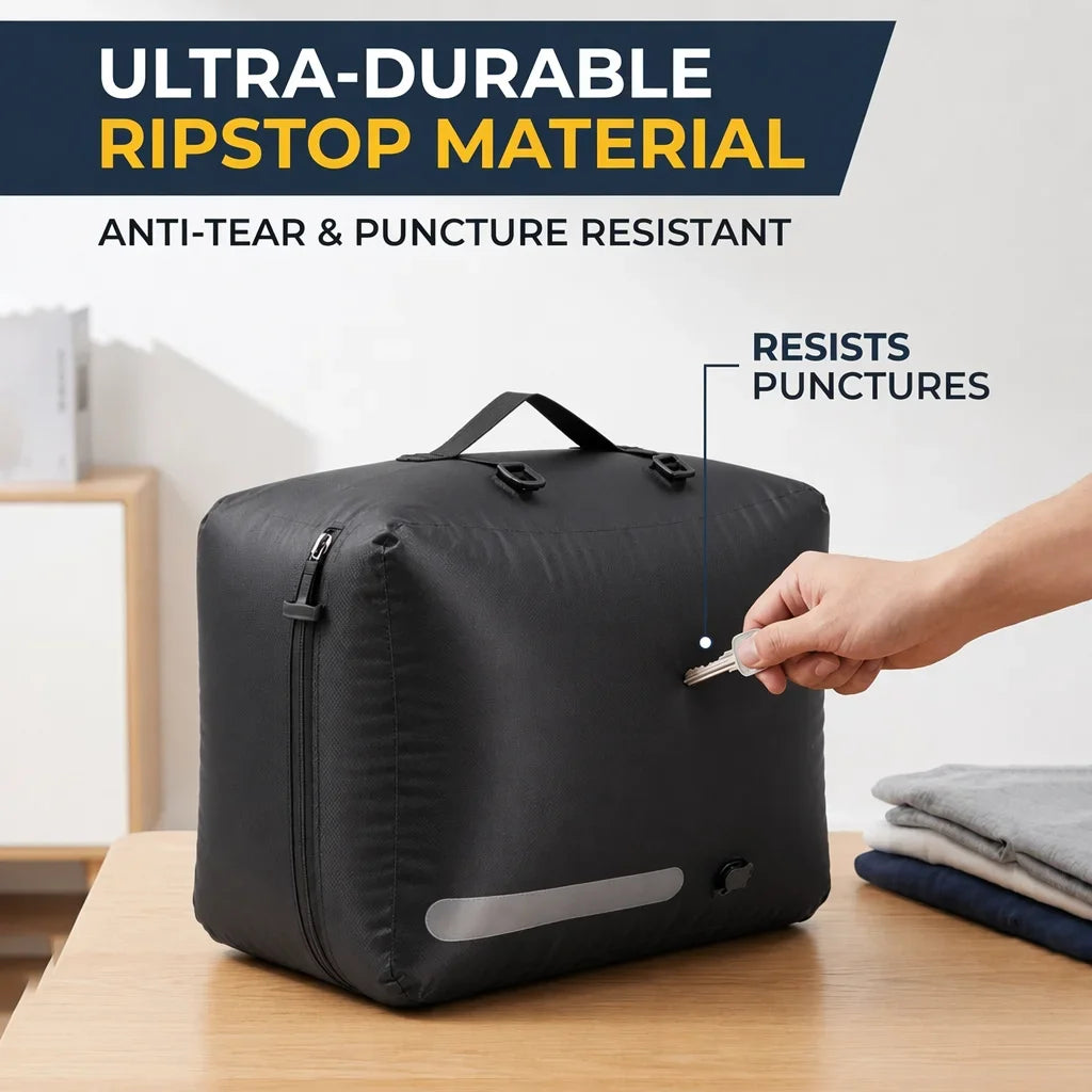 41L Vacuum Compression bag IP67 Waterproof Space Saver Clothes Luggage Organizer Electric Pump Travel Black storage organization