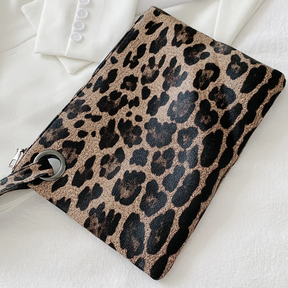 Women Bag Ladies Day Clutch Envelope Wristlet Bag Large Capacity PU Briefcase Mobile Phone Fashion Purse Handbags Evening Bag