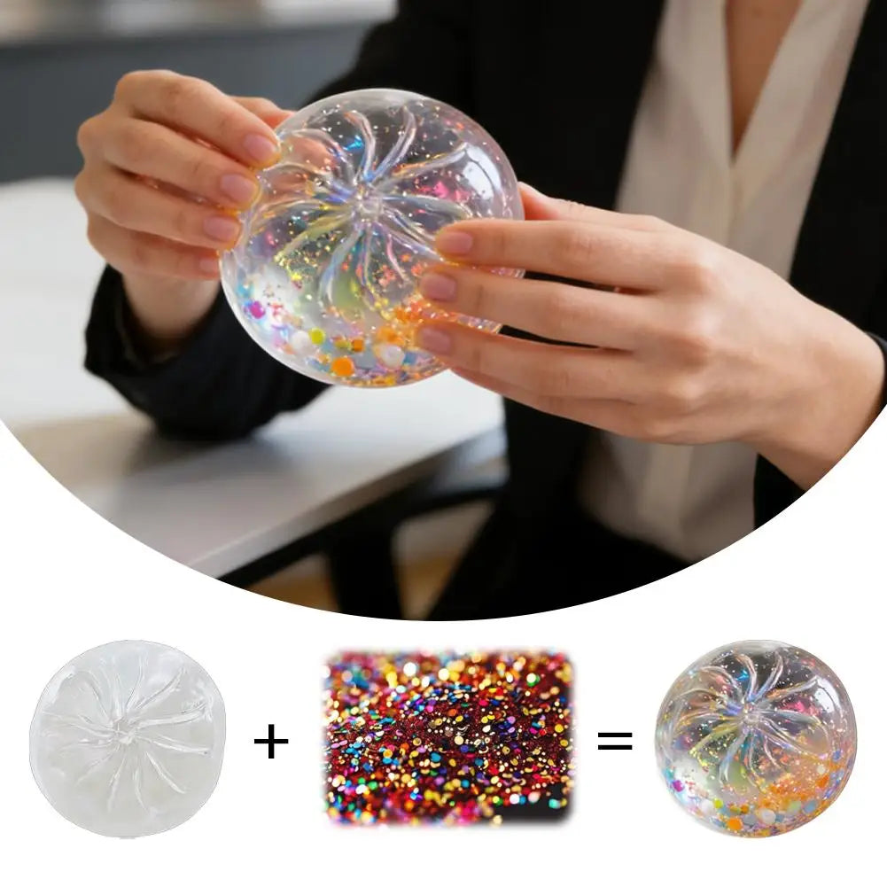 1/5Pcs DIY Hollow Steamed Bun Squishy Shell Clear Crystal Skin Squeeze Toy Component, Reusable Empty Food Toy Cover for Handmade