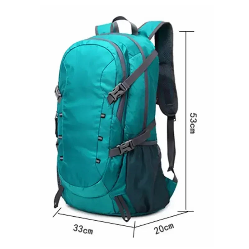 40L Outdoor Foldable Backpack Ultralight Waterproof Soft Camping Shoulder Pack Climbing Travel Mountaineering Camping Hiking Bag