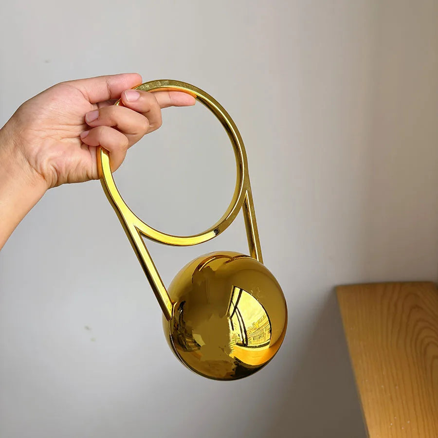 Metal Locomotive Spherical Bag Acrylic Bag Ring Handbag Creative Personality Handbag