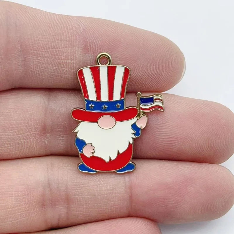 10pcs Cartoon Animal Droplet Alloy Pendant DIY Jewelry Accessories Bag Decorative Pendant