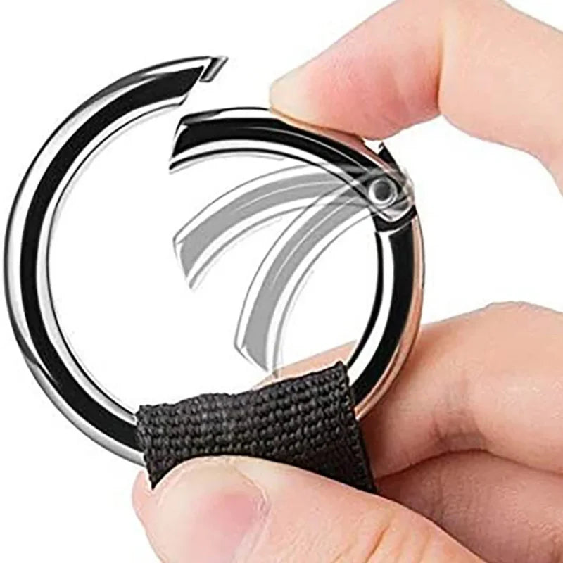 Carabiner Travel Strap for Luggage, Adjustable Elastic Bag Holder for Suitcase, Portable Hook and Loop Strap for Handbag Backpac