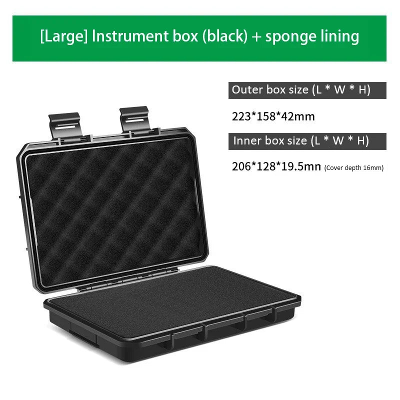 1PC Waterproof Storage Case Sealed Small Precision Instrument Parts Tool Storage Box Shockproof Safety Protect Equipment Box