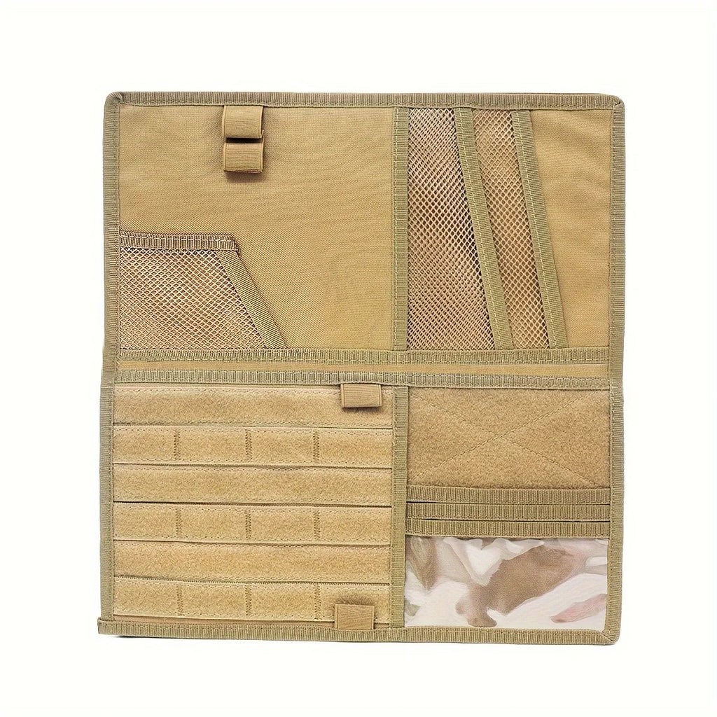 Car Sun Visor Storage Bag Double-Sided Storage, Tactical Army Outdoor Design, Perfect for Pickup Trucks & Large Vehicles