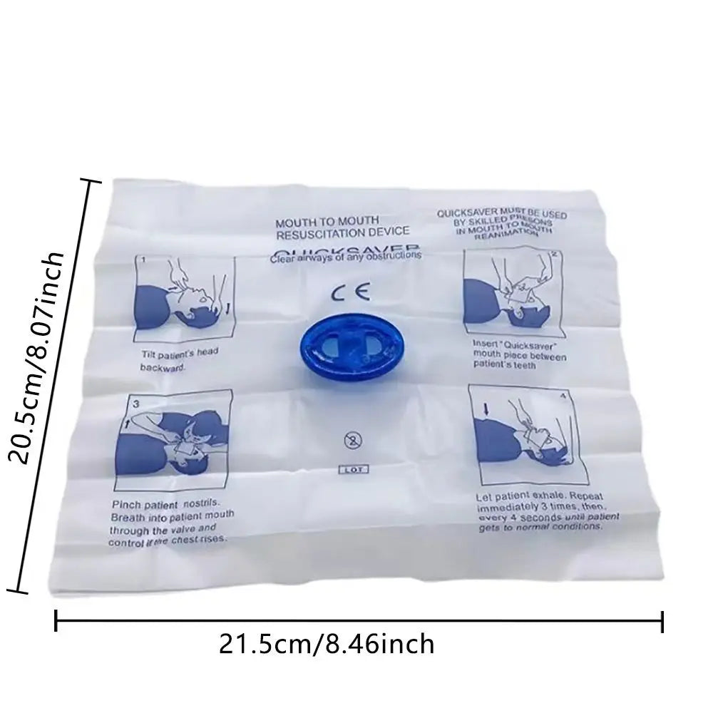 Mouth to Mouth CPR Face Shield Quick Saver Breathing Respirator Disposable CPR Mask Mouth Breath Professional