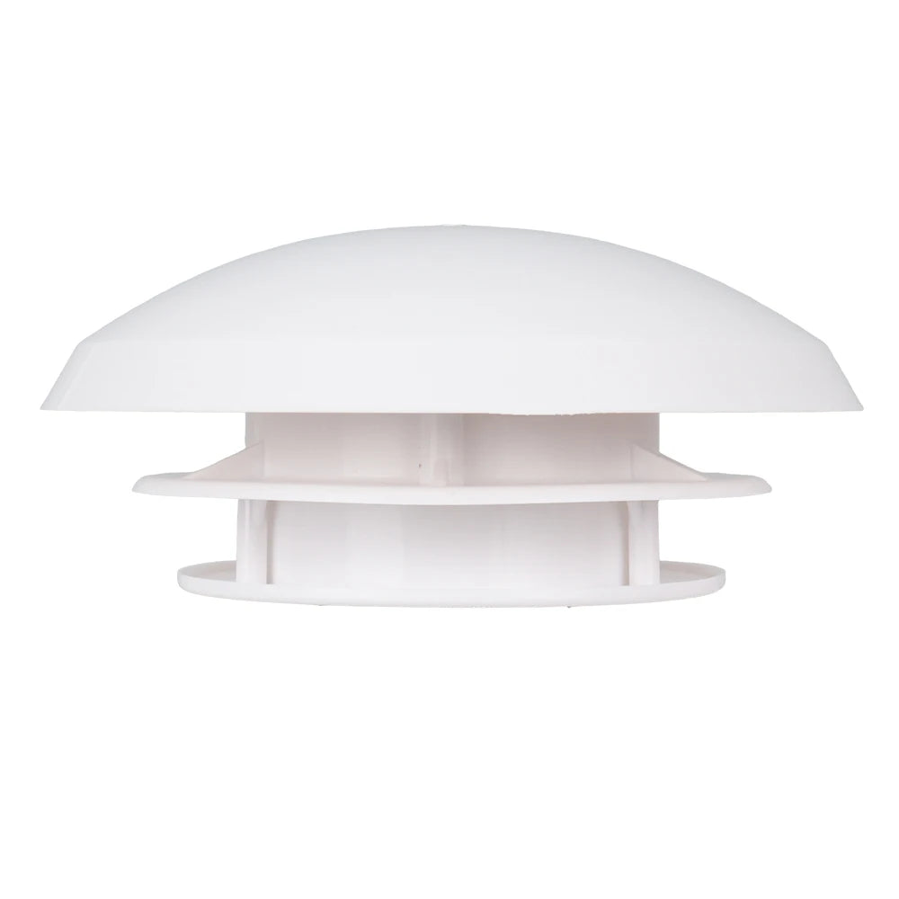 1pc Caravan White Plastic Circular Mushroom Roof Vent Round - Motorhome Camper Dome Diameter 180mm No Fixing Screws Provided