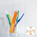 40Pcs Toothbrush Storage Box Portable Compact ABS Travel Toothbrush Case Toothpaste Container Organizer for Trips Outdoor Use