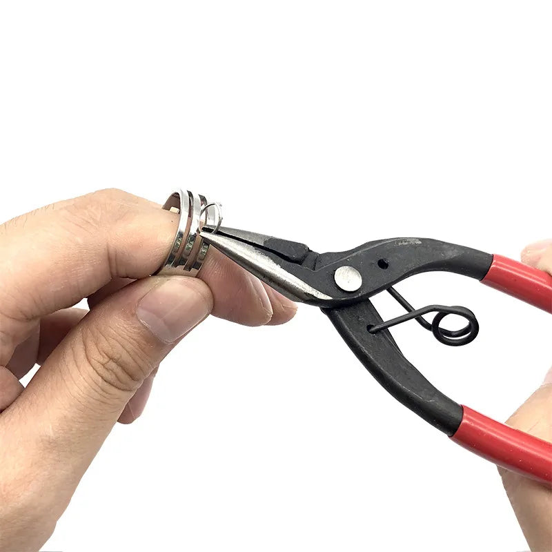 1Pc Stainless Steel Opening Jump Ring 18mm Round Circle Bead Plier Closed Finger Jewelry Tools for DIY Jewelry Making Tool