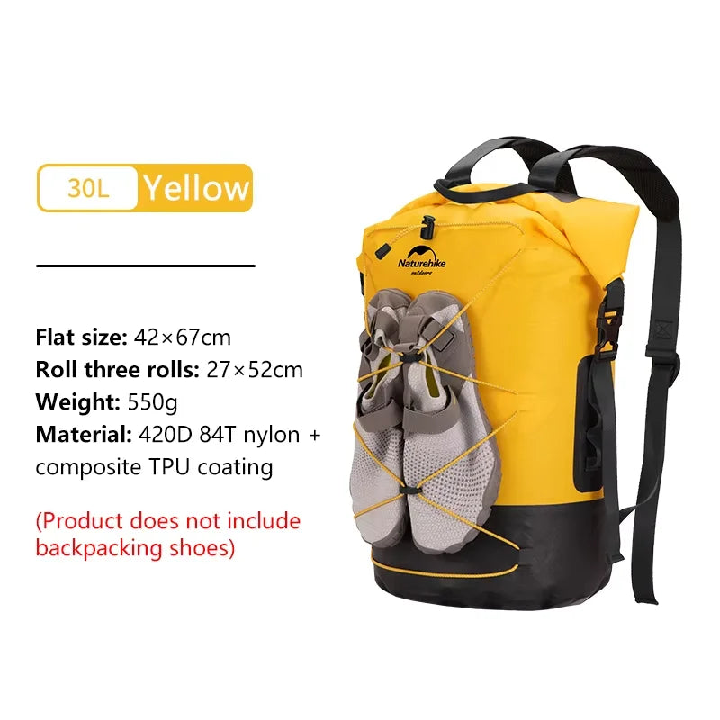 Naturehike TB03 TPU Wet & Dry Separation Waterproof Bag Outdoor Seaside Diving Bags Snorkeling Swimming Trail Rafting Equipment
