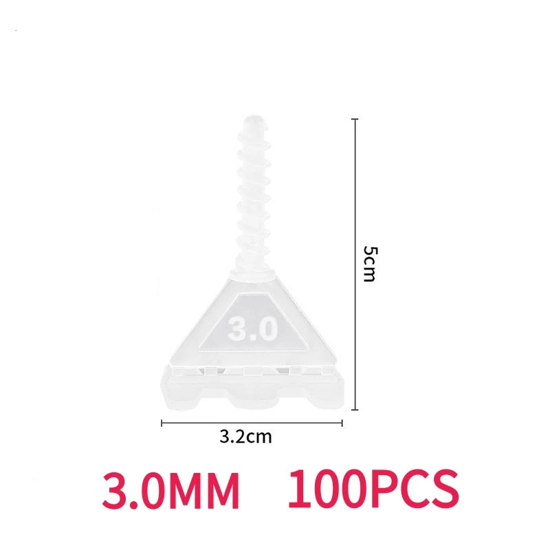 50/100/150pcs Tile Leveling Tool Set With Rotating Screw Leveler Reusable For Leveling Ceramic Tiles And Floor Tiles Tools