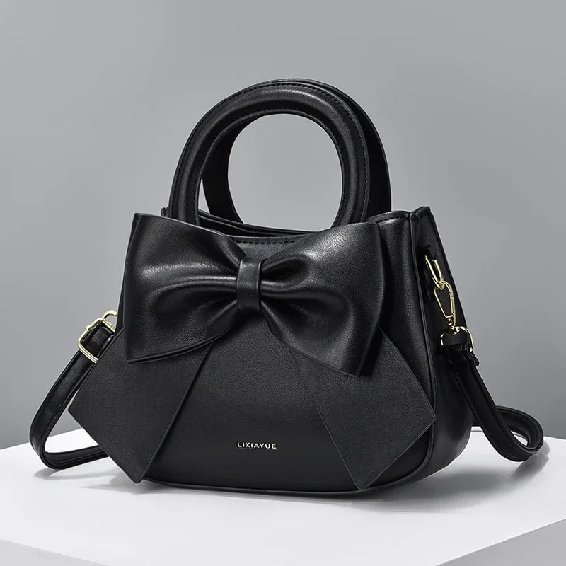 Fashionable and stylish single-shoulder handbag for women, new trendy high-end crossbody bag with bow, suitable for commuting, d