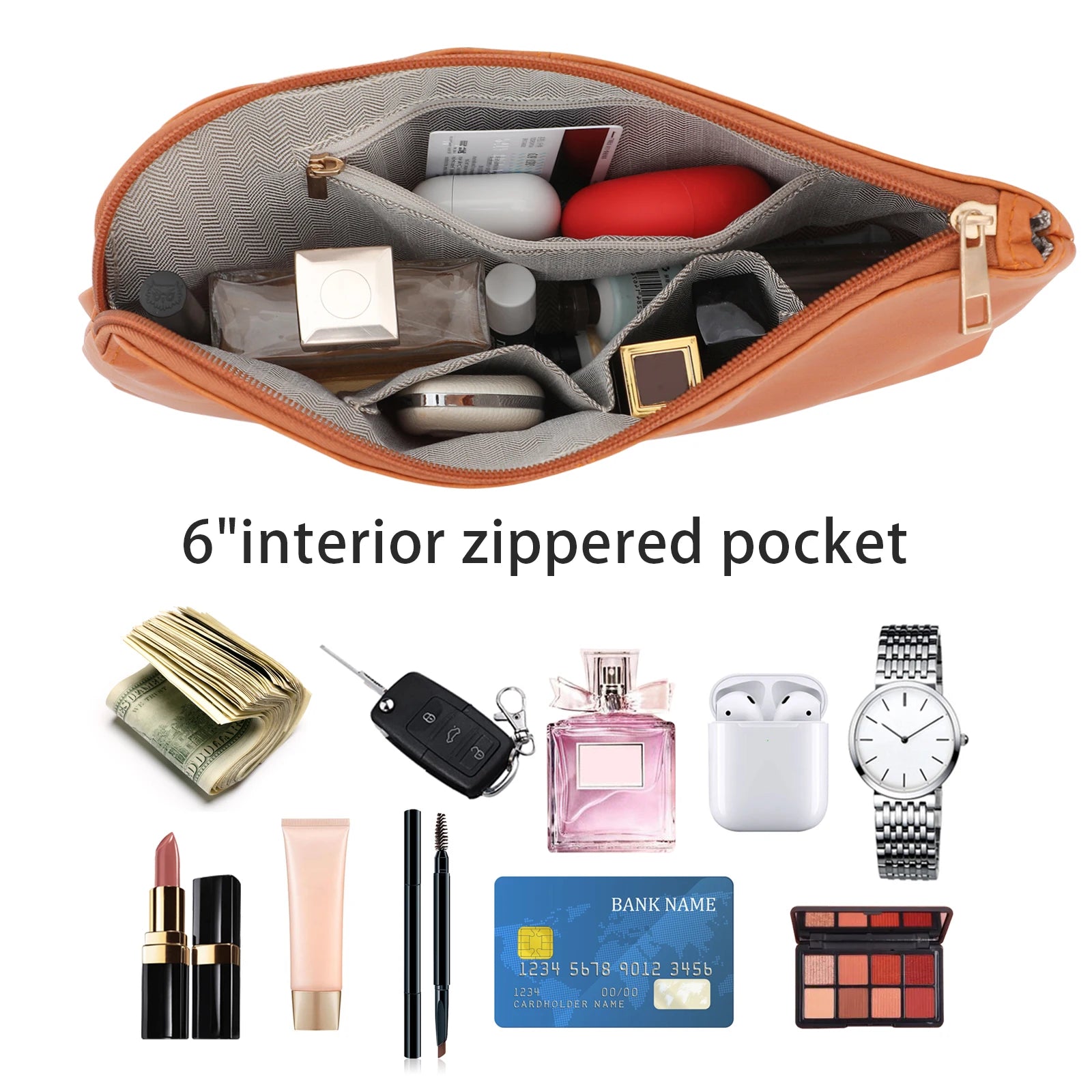 Wristlet Clutch Purses For Women Vegan Leather Premium Evening Bag With Round Handle Large Zipper Bracelet Fashion Luxury Wallet