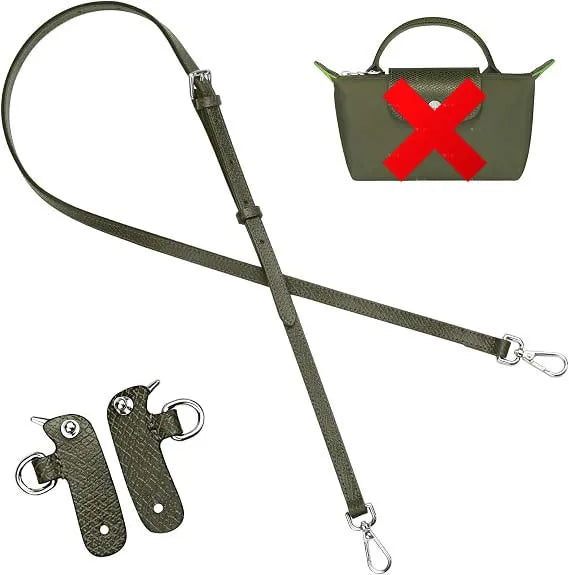 Leather Replacement Crossbody Bag Strap For Longchamp Mini Bag Shoulder Strap Without Punching Modification Bag Accessories