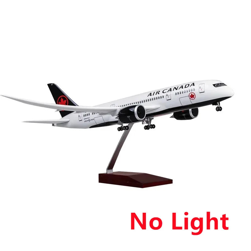 New 1/157 Scale Airplane Toys For Child Airplane Air Canada B787 Airline Aircraft Model Diecast Resin Plane Collection Display