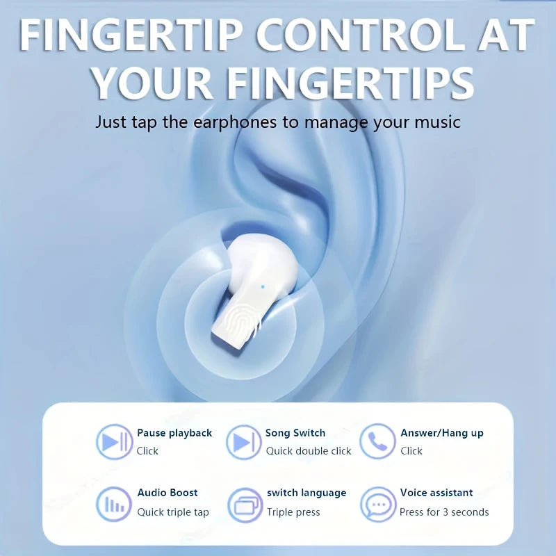 Lenovo Pro 5s Mini Wireless In Ear Bluetooth Earphones TWS Sports Portable Bluetooth Earphones Noise Reduction Long Battery Life