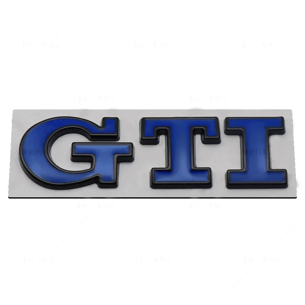 Metal Car GTI Logo Rear Trunk Emblem Stickers Decals for Volkswagen Golf 4 5 6 7 8 Passat Jetta Polo Touareg GTD GLI Touran