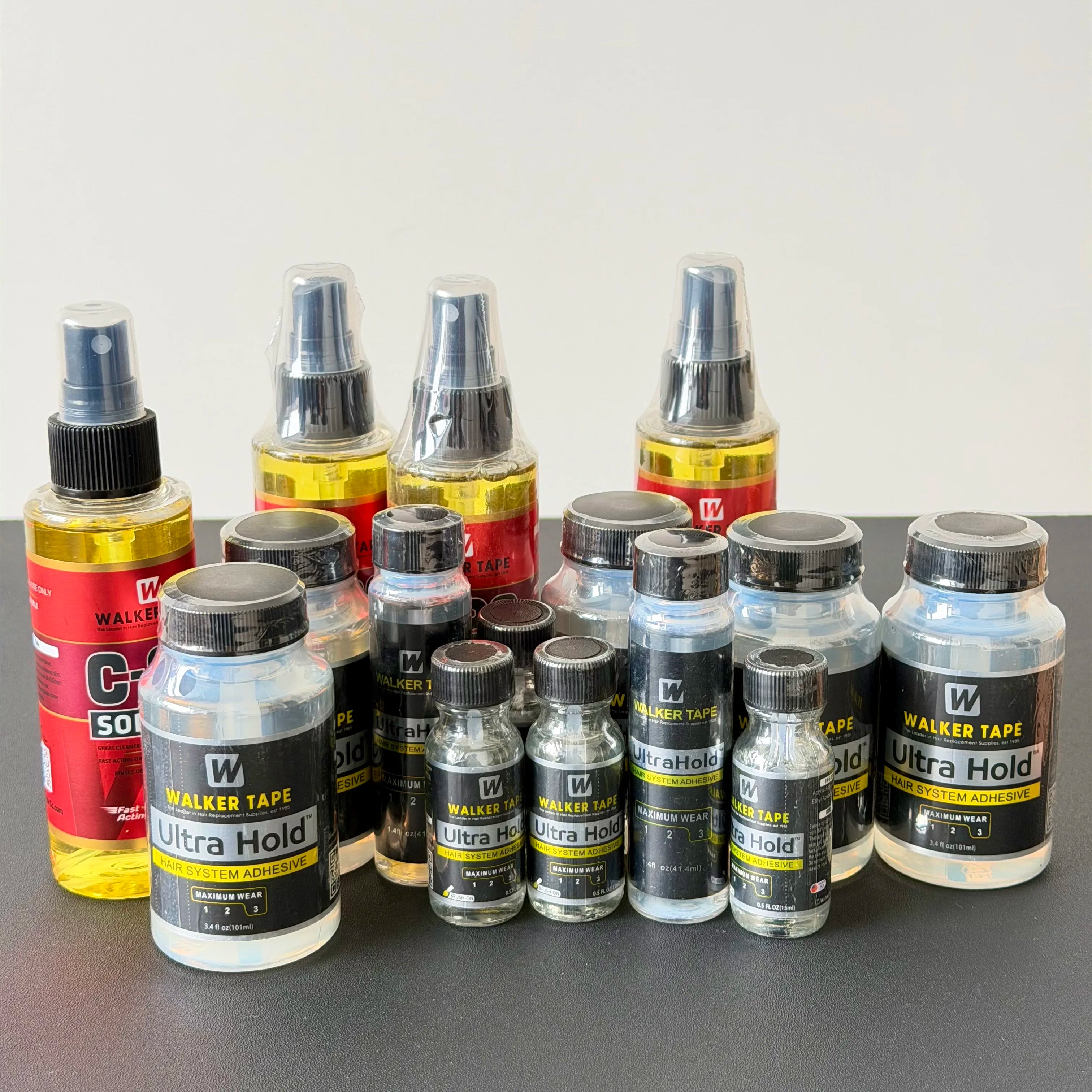 Walker Tape UltraHold Hair System Adhesive 1.4oz/41.4ml 、 0.5oz/15ml、  3.4oz/101ml Strong Hold Wig Glue for Toupee Hairpiece