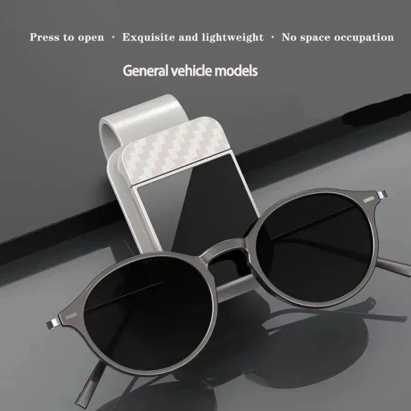 Car Sun Visor Sunglasses Clip Holder Stable Eyeglasses Hanger Card Ticket Organizer Interior Storage Clip Car Accessories