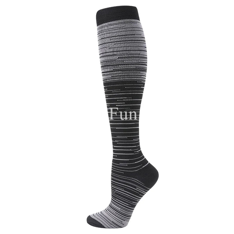 1 Pair Compression Socks Women And Men Stockings Best Medical Nursing Hiking Travel Flight Socks Running Fitness Socks