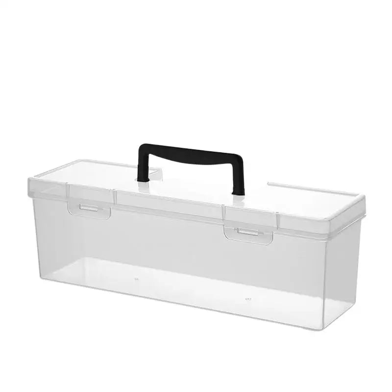 Portable Toolbox With Handle  Transparent Handheld Tool Storage Box  Compact Organizer For Home Office Garage DIY Projects