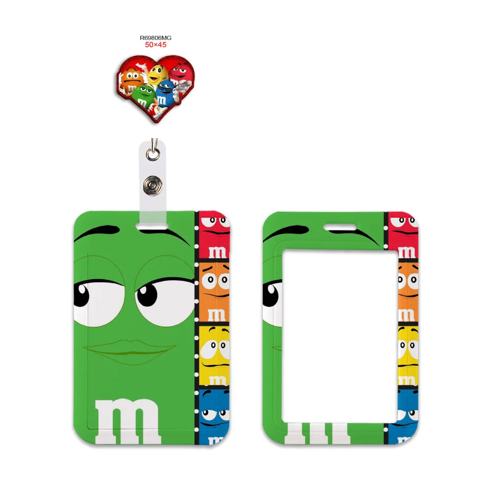 New Candy Design Lanyard Keychain ID Bus Card Cover Student Badge Holder Pass Hang Rope Lariat Gifts Keys Straps Accessories