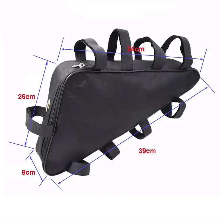 39cm 49cm 56cm 57cm Mountain Bike Triangle Tube Frame Bag Hang Battery Storage