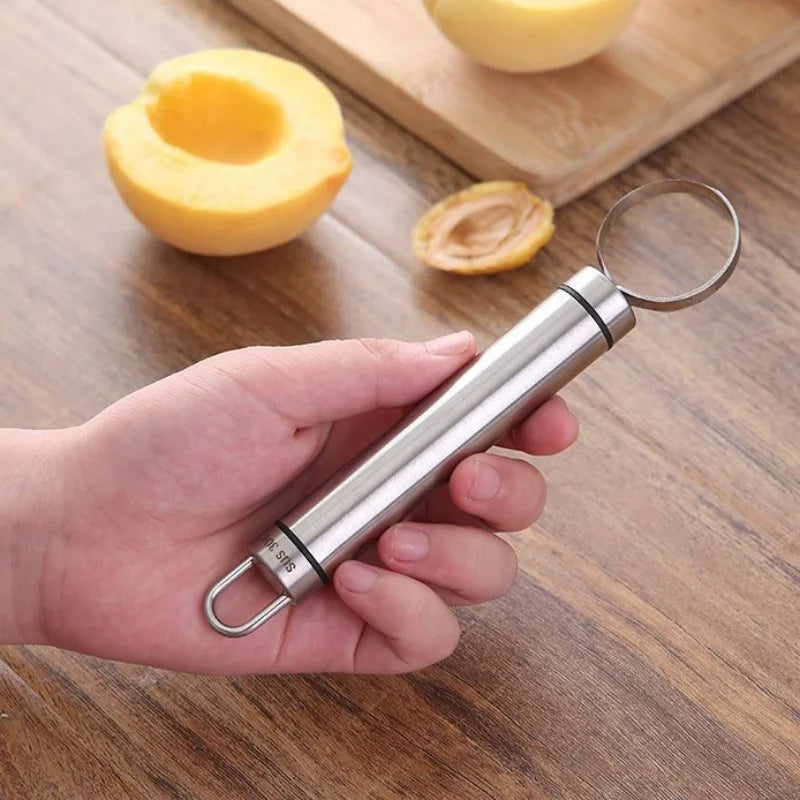 Portable Stainless Steel Fruit Pitter Peach Apple Pears Core Remover Vegetable Peeler Kitchen Gadgets
