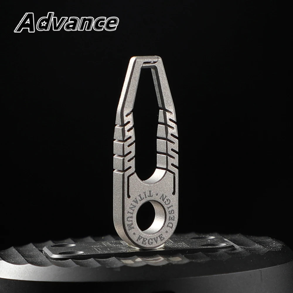 Mini Size Keychain Very Small Buckle Titanium Alloy Keyring Outdoor Small Tool