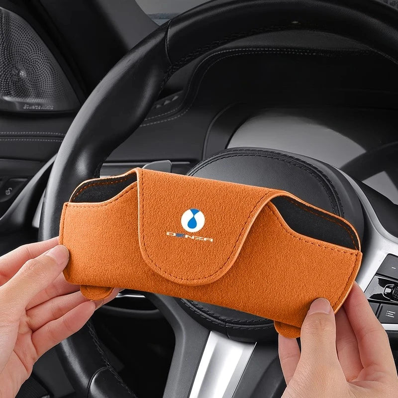 Car glasses storage box For DENZA N9 D9/N7/8 X Z9 GT Suede sunshade glasses clip