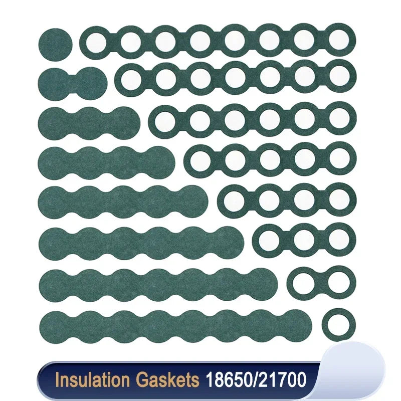 25~500pcs 18650 21700 Insulation Gasket Li-ion Battery 1S - 8S Pack Cell Barley Adhesive Paper Insulate Tool Glue Electrode Pads