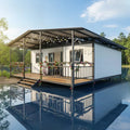 Factory‑Made Luxury 20ft 40ft Expandable Container House Insulated Antiseismic Steel Double‑Wing Folding Prefabricated Container
