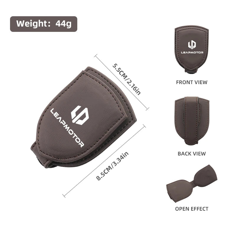 Sunglasses Holder Car Sunshades Magnetic Sunglasses Clip Ticket Clip For Leapmotor T03 S01 C11 C01 Leap Motor