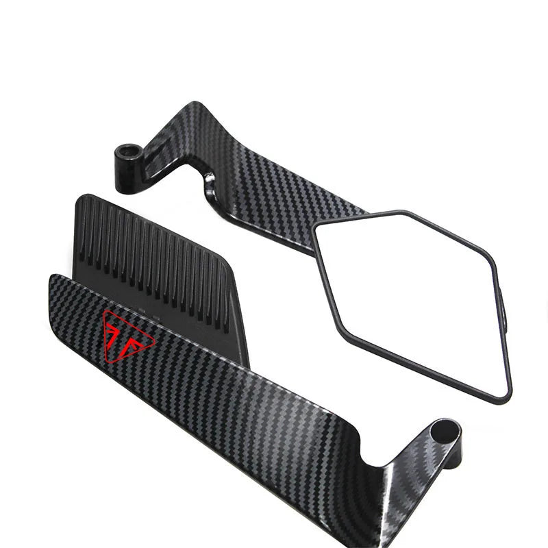 For Tiger 900/900GT 1200 Rocket 3 Street Triple S 765 765RS 765R 1200 TRIDENT 660 Motorcycle Rearview Mirrors Rotate Adjustable