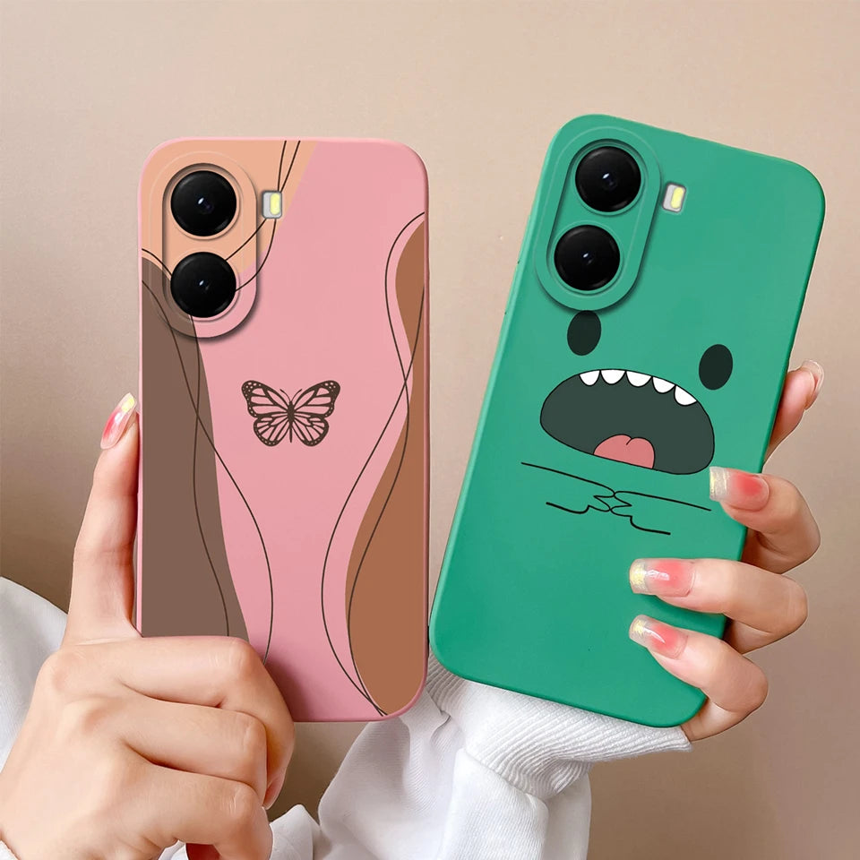For Xiaomi Poco X7 Pro Case Lovely Bear Love Heart Shockproof Anti-fall Antifouling Luxury Shell For xiaomi poco x7 pro Coque