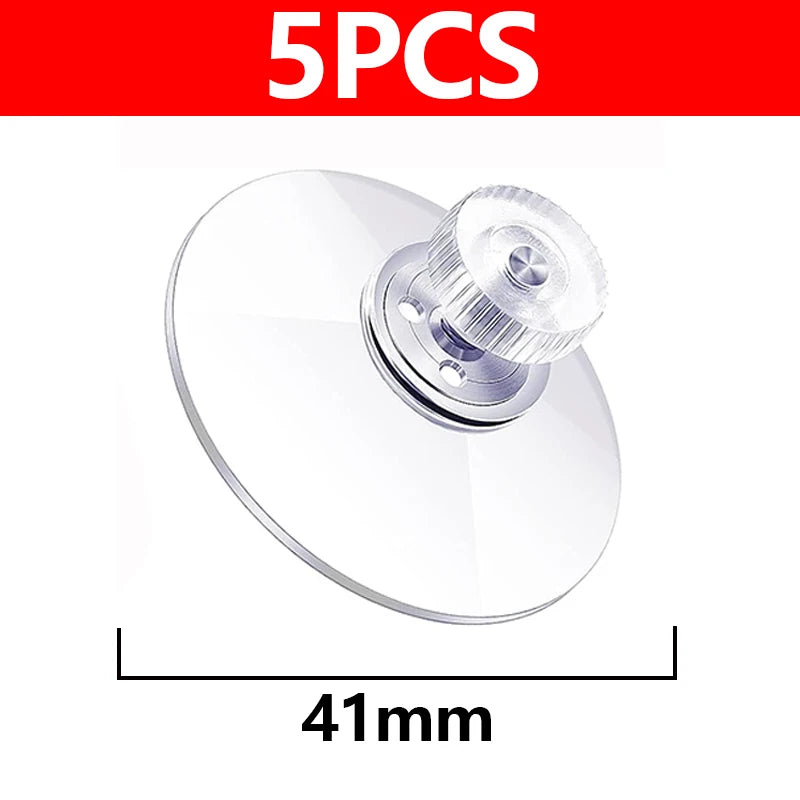 5/10pcs 25/32/53mm Round Strong Transparent Suction Cups with Screw Plastic Suction Pads Adhesive Suction Holder with Screw Nut