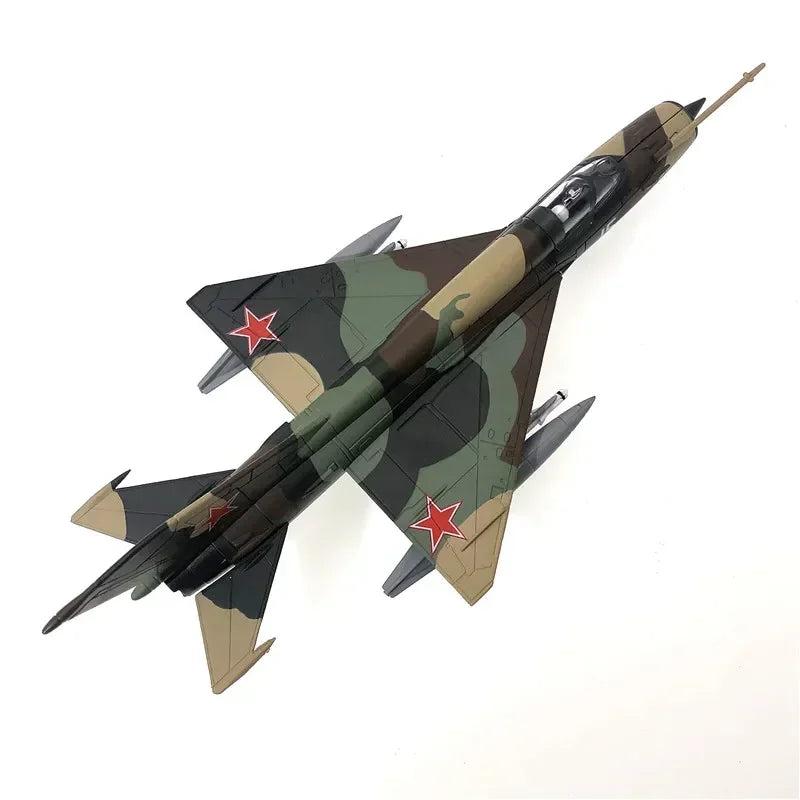 1/72 Scale Soviet Union Airforce MIG-21 Mig 21 Mig21 Fighter Air Force Diecast Aircraft Plane Model Alloy AirlineToy