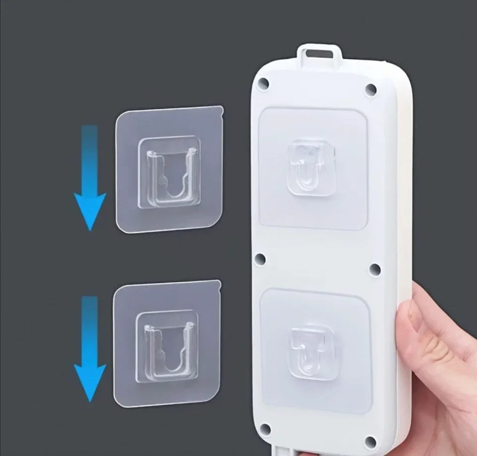 10 Pairs Strong Sticky Hung Double Sided Patch Hook Buckle Transparent Adhesive Wall Hooks Cup Sucker