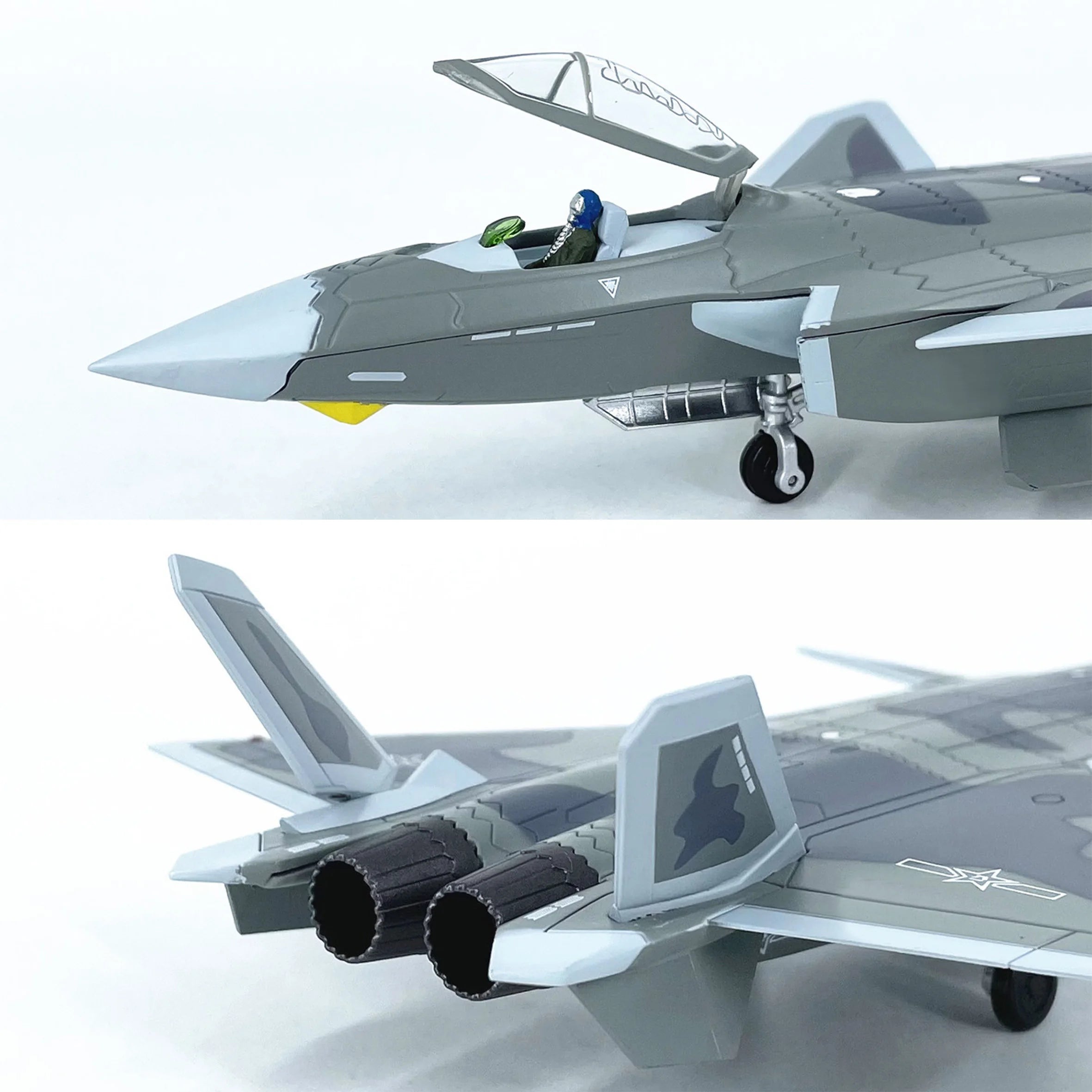 1: 100 Chinese J-20 Heavy Stealth Fighter Model Static Alloy Aircraft Model