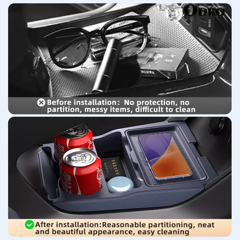 Silicone Storage Box For Boyue L Ultra Car Dashboard Lower Layer Eyeglass Storage Organizer Car Interior Accessories